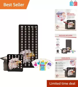 Deluxe Bingo Game - 25 Reusable Cards with Sliding Windows & 75 Calling Cards - Picture 1 of 11
