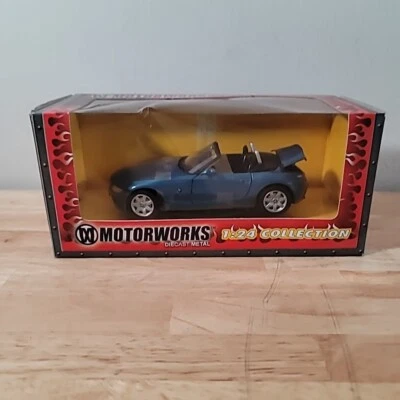 Motorworks 1:24 Scale Bmw Z4 Convertible Diecast 2003 Damaged  - Image 1 of 4