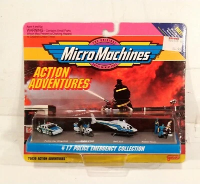 1993 GALOOB MICRO MACHINES #17 POLICE EMERGENCY COLLECTION • NEW IN PACKAGE! - Image 1 of 2