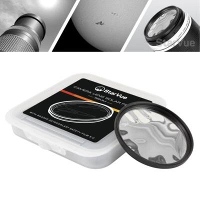 Solar Filter for Camera Lens with Baader OD 5.0 Film (52mm - 105mm) - Image 1 of 4