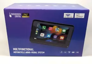 5" Motorcycle Wireless Touchscreen CarPlay Android Auto Open Box BT IP67 - Picture 1 of 9
