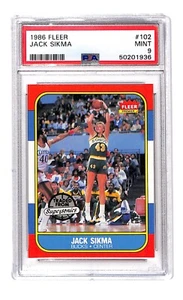 1986 Fleer #102 Jack Sikma PSA 9 MINT - Picture 1 of 2