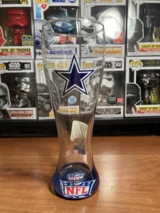 NFL DALLAS COWBOYS 23 OZ PILSNER BEER GLASS BRAND NEW - Picture 1 of 3