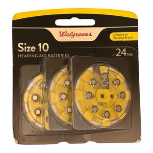 Batterie per apparecchi acustici misura 10 confezione da 24 Walgreens W10-24 1,45 Volt - Foto 1 di 1