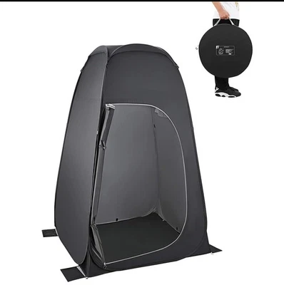 KING CAMP Pop-Up Shower Tent for Camping Portable Privacy Shelter with Carry Bag - Image 1 of 4