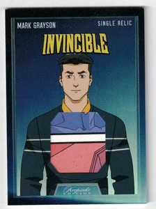 INVINCIBLE KEEPSAKE ED TCG MARK GRAYSON SINGLE RELIC COMIC CLIPPING- 1/1 #497 - Picture 1 of 2