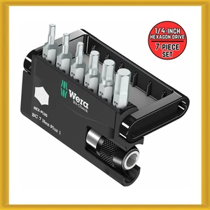Wera Bit-Check Drive Bits – Hex-Plus & Universal Bitholder 7-Piece Set (NEW) - Picture 1 of 5