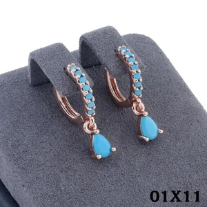 Damen Ohrringe Creole High-End-Diamant-Tropfenohrringe für Damen, personalisiert - Bild 1 von 9