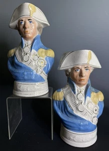 Antique Pair Staffordshire 19th Century Antique Toby Mugs - Picture 1 of 12