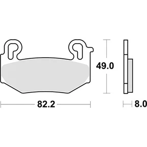 SET PASTIGLIE FRENO SBS 1004HS - Foto 1 di 5
