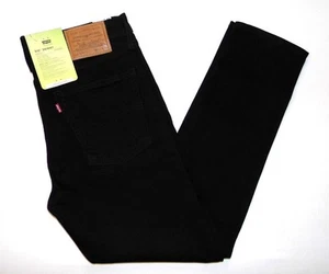LEVI'S - Pantalones de mezclilla elásticos premium negros 510 ajustados para hombre NUEVOS 33" W X 30" L - Imagen 1 de 8