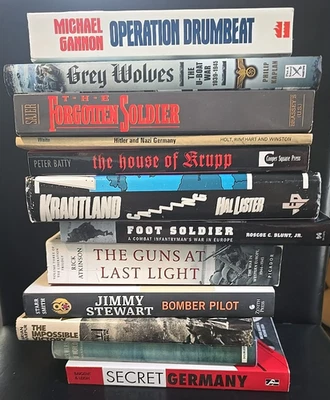 12 Book Lot WW2 US Army Europe ETO Soldier Memoirs History World War 2 Germany - Image 1 of 4