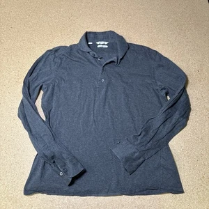 SUITSUPPLY Herren Baumwollmischung Langarm Polo Grau Extra Slim Fit C1 - Bild 1 von 5