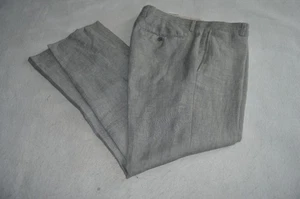 Banana Republic 32x30 Gray  Linen Modern Slim Fit Dress Pant Men - Picture 1 of 6