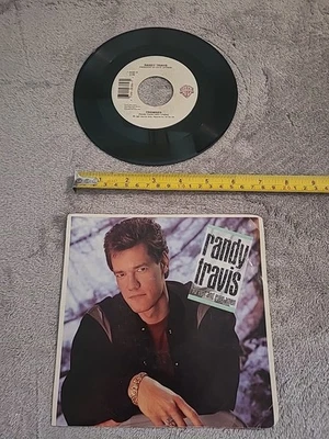 RANDY TRAVIS Forever And Ever Amen - 45 - 7" Mini Vinyl Record - Imagem 1 de 4