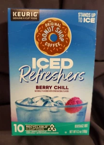 Refrescadores helados originales Donut Shop Berry Chill K-Cup vainas (10 quilates) caducidad 26/04 - Imagen 1 de 6