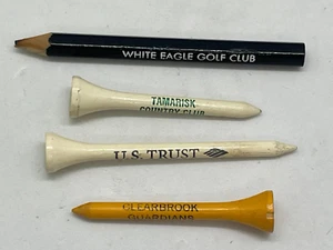 Camisetas de pelota de golf White Eagle lápiz y logotipo - Tamarisk Country Club, + - Imagen 1 de 1