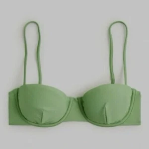 J Crew Balconette Underwire Bikini Top Size 36A Rustic Willow Green BX612 Beach - Picture 1 of 8