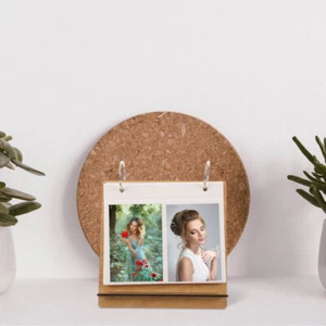 Nail Art Display Stand Mini Photo Frame for Desk Flip Album Office - Picture 1 of 12