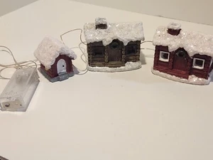 NEW Newman House Studio 3pc Lighted Christmas House Village Mini - Picture 1 of 9