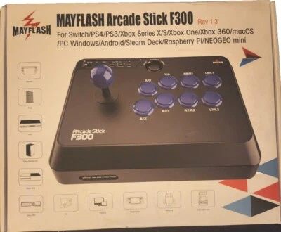 Mayflash F300 Arcade Fight Stick Joystick for Switch, Xbox Series X, PS4,PS3,... - Image 1 of 4