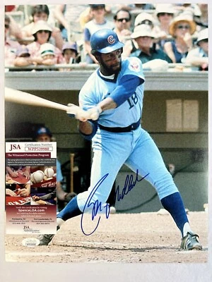 Bill Madlock Chicago Cubs MLB All-Star Game Signed Auto 14x11 Photo JSA COA - Image 1 of 4