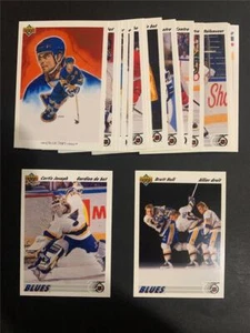 Juego de 21 cartas del equipo francés St. Louis Blues 1991-92 Upper Deck - Imagen 1 de 1