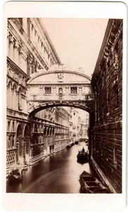 Cdv.Italie.Italia.Venise.Venezia.Pont des Soupirs.Carte 2 Visite.Photo Foto Coen - Picture 1 of 3