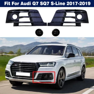 1 par de cubiertas antiniebla para parachoques delantero + con lámpara ACC para Audi Q7 SQ7 S-Line 2017-2019 - Imagen 1 de 5
