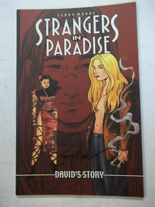 STRANGERS IN PARADISE: DAVID'S STORY TPB FIRMADO POR TERRY MOORE - Imagen 1 de 3