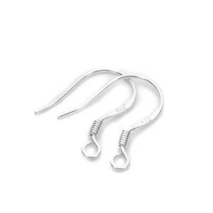 Sterling Silver Fish Hook Earring Wires Earrings Hooks Findings Ear - Picture 1 of 2