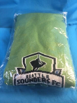 Seattle Sounders FC Scarf MLS Soccer New SEALED in Bag Rave Green Futball Sign - Image 1 of 3