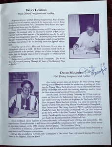 Signed David Mumford Nick Farago Disney Booklet 1996 Show & Sale CA Nickel Tour - Picture 1 of 12