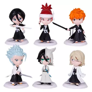 Anime Bleach Set of 6 Pcs 3'' Action Figures PVC Dolls Collectibles Toys Gift - Picture 1 of 7