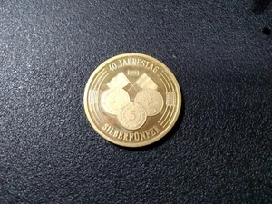 Medaille 40 Jahrestag 1991 Silberfünfer Deutschland - Picture 1 of 4