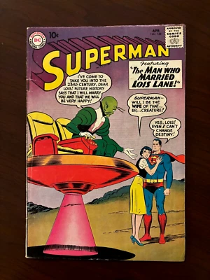 Superman #136 (DC Comics 1960) Edad de Plata Lois Lane Al Plastino 4,0 en muy buena condición Foto 1 de 4