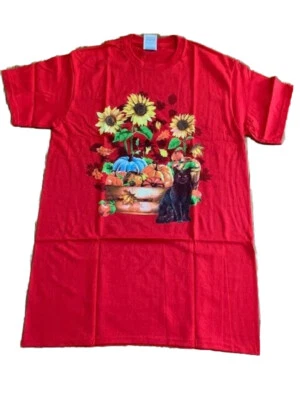 CAMISETA DELTA PRO WEIGHT Mujer Calabaza Cosecha Algodón Rojo S/S L (16-18) nueva en paquete Foto 1 de 3