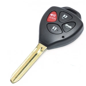 Para Toyota Camry Avalon Corolla Matrix Venza Yaris Llavero Carcasa Estuche 4 Botones - Imagen 1 de 5