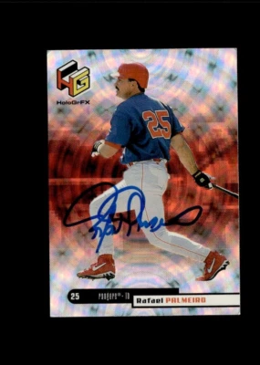 Rafael Palmeiro 1999 Upper Deck HoloGrFX authentic autographed card - Image 1 of 2