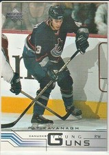 Pat Kavanagh Canucks 2001-02 Upper Deck Young Guns Rookie Card #209