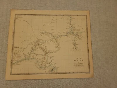 大 1846 年西非地图 Charles Knight 地图集。  — 第 1/4 张图片