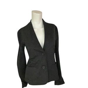 Chaqueta Blazer Banana Republic Camiseta Mezcla de Lana Gris Talla S - Imagen 1 de 10