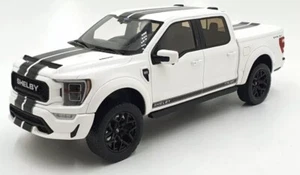 GT Spirit 1/18 Scale Resin GT415 - Ford Shelby F-150 Pick-Up White/Black Stripe - Picture 1 of 6