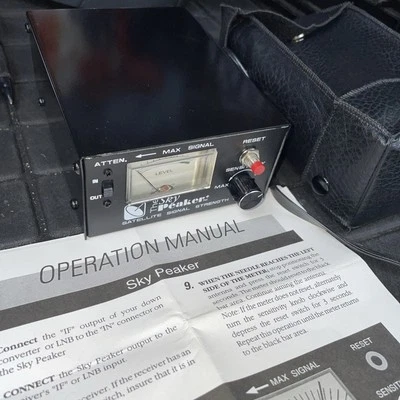 The Sky Peaker Satellite Signal Strength Meter W Box & Carry Case - Image 1 of 4