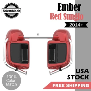 Advanblack Ember Red Sunglo Lower Vented Fairing Fits Harley Davidson Touring - Picture 1 of 8