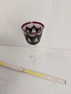 Dorotheenhütte Bleikristall Weinglas Rot - Bild 1 von 7