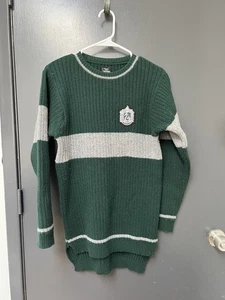 Wizarding World Of Harry Potter Slytherin Quidditch Wool Sweater Size S - Picture 1 of 6