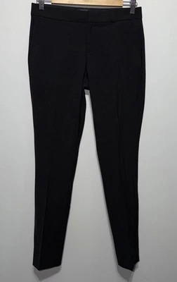 Pantalones de vestir para mujer Banana Republic talla 0P Ryan ajustados negros mezcla de lana Foto 1 de 4