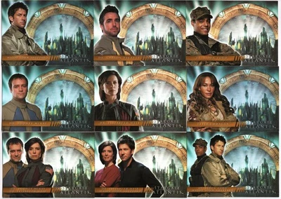 Stargate Atlantis Season 1 Atlantis Crew 1:40 packs Complete 9 Card Set C1-C9 - Image 1 of 2