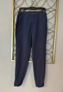 On Cloud Running Active Pants Men's M Run On Clouds Navy Blue Pockets Zip Ankle - Picture 1 of 13